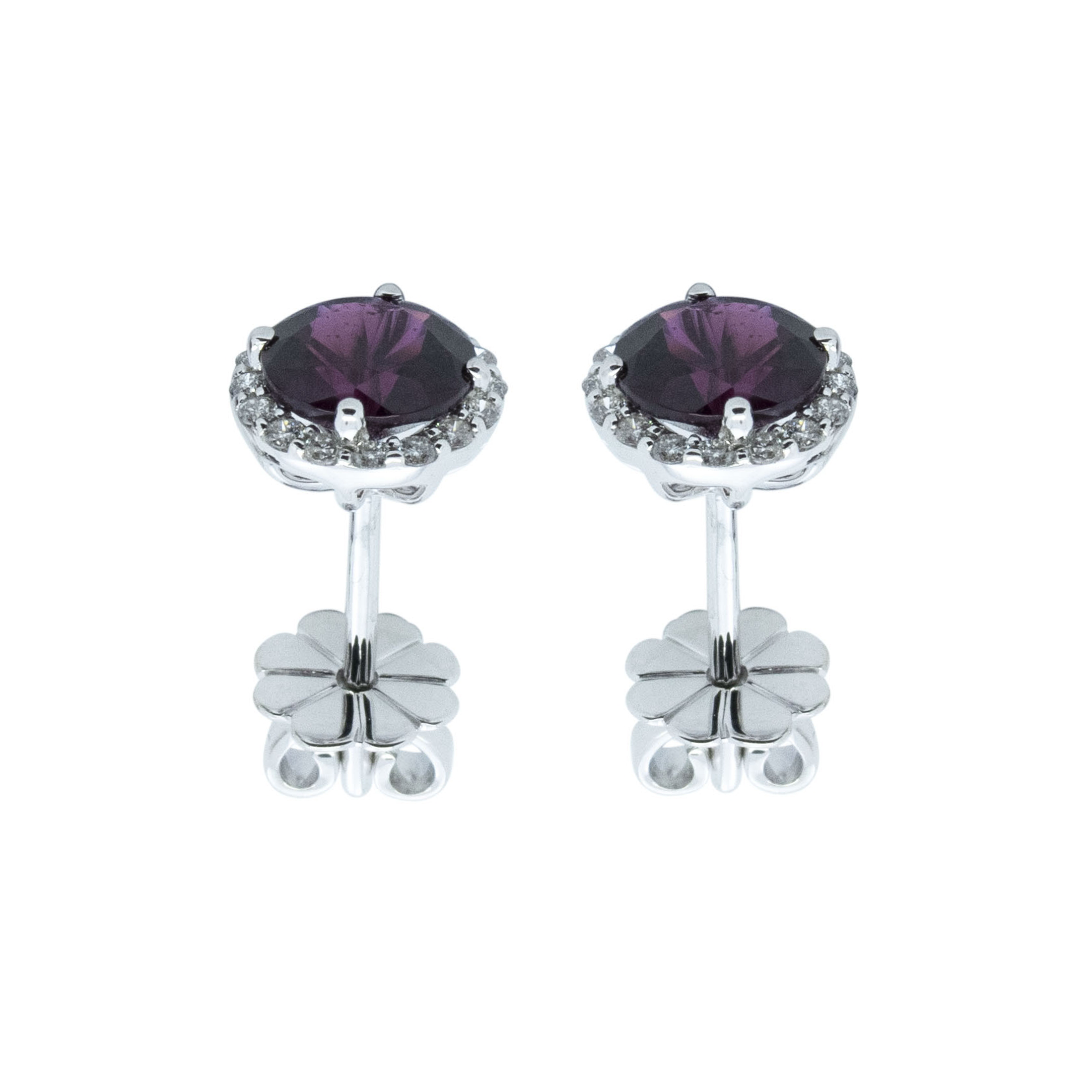 Regal Halo Studs - Palaces Jewellery