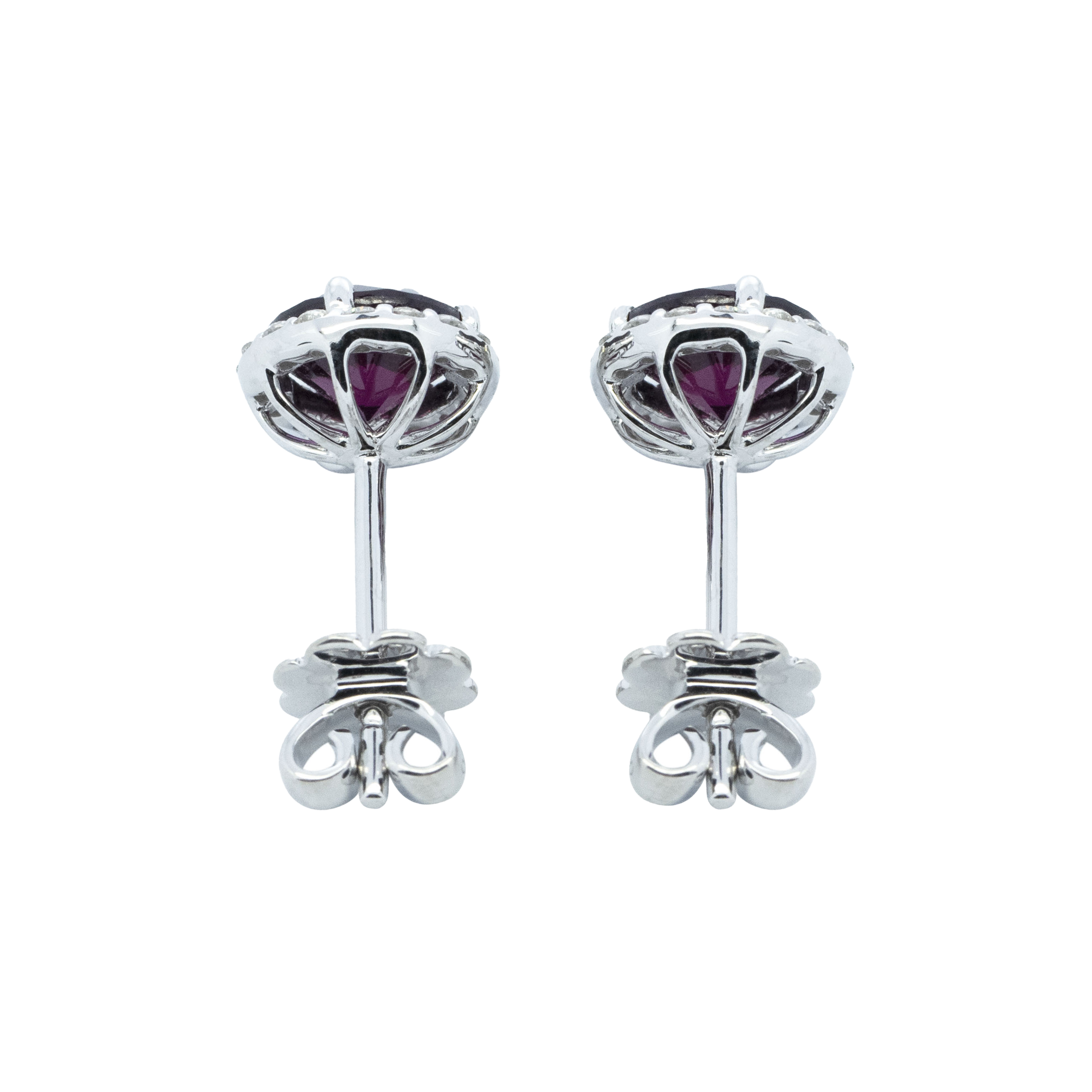Regal Halo Studs - Palaces Jewellery
