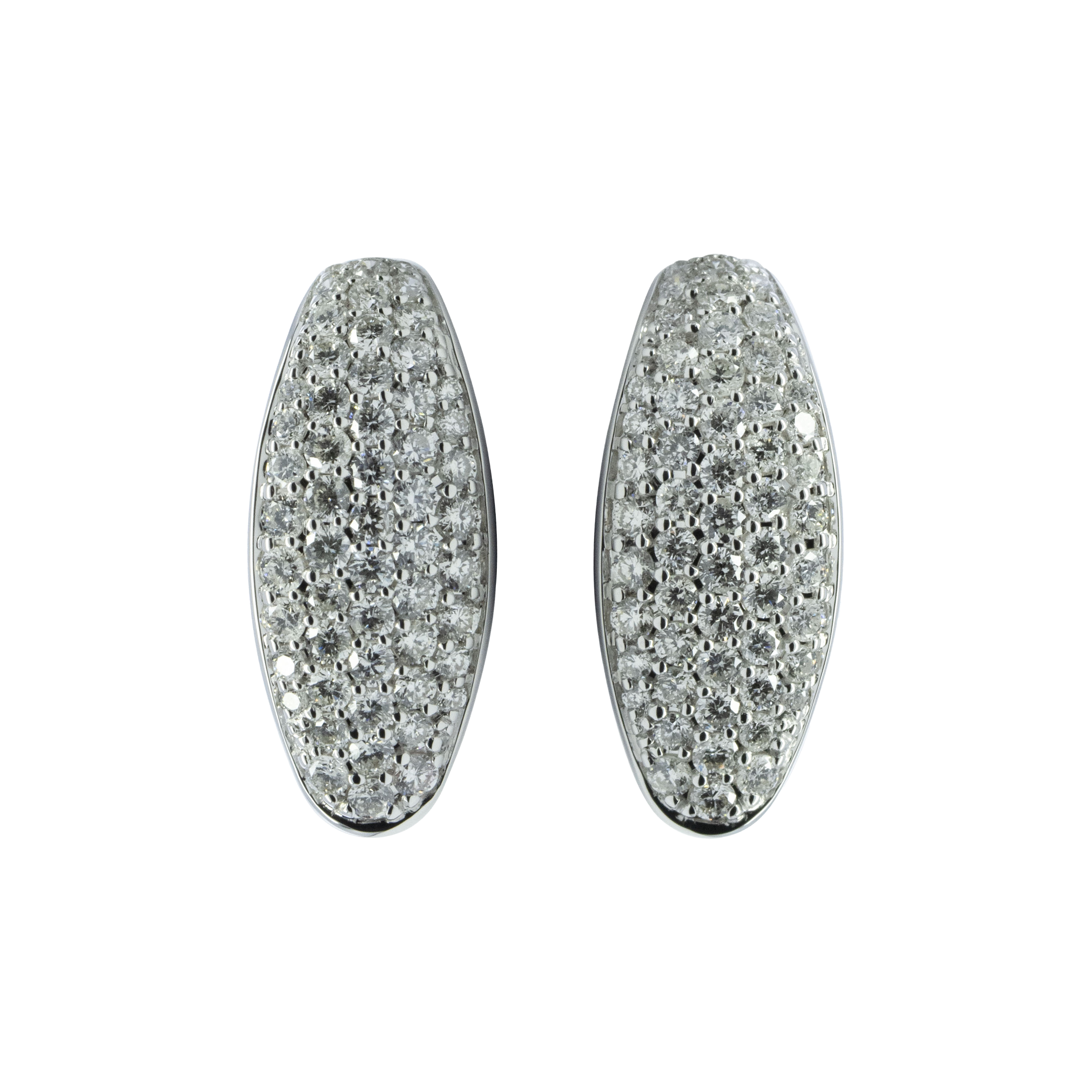 Huggie Pave Earring - Palaces Jewellery