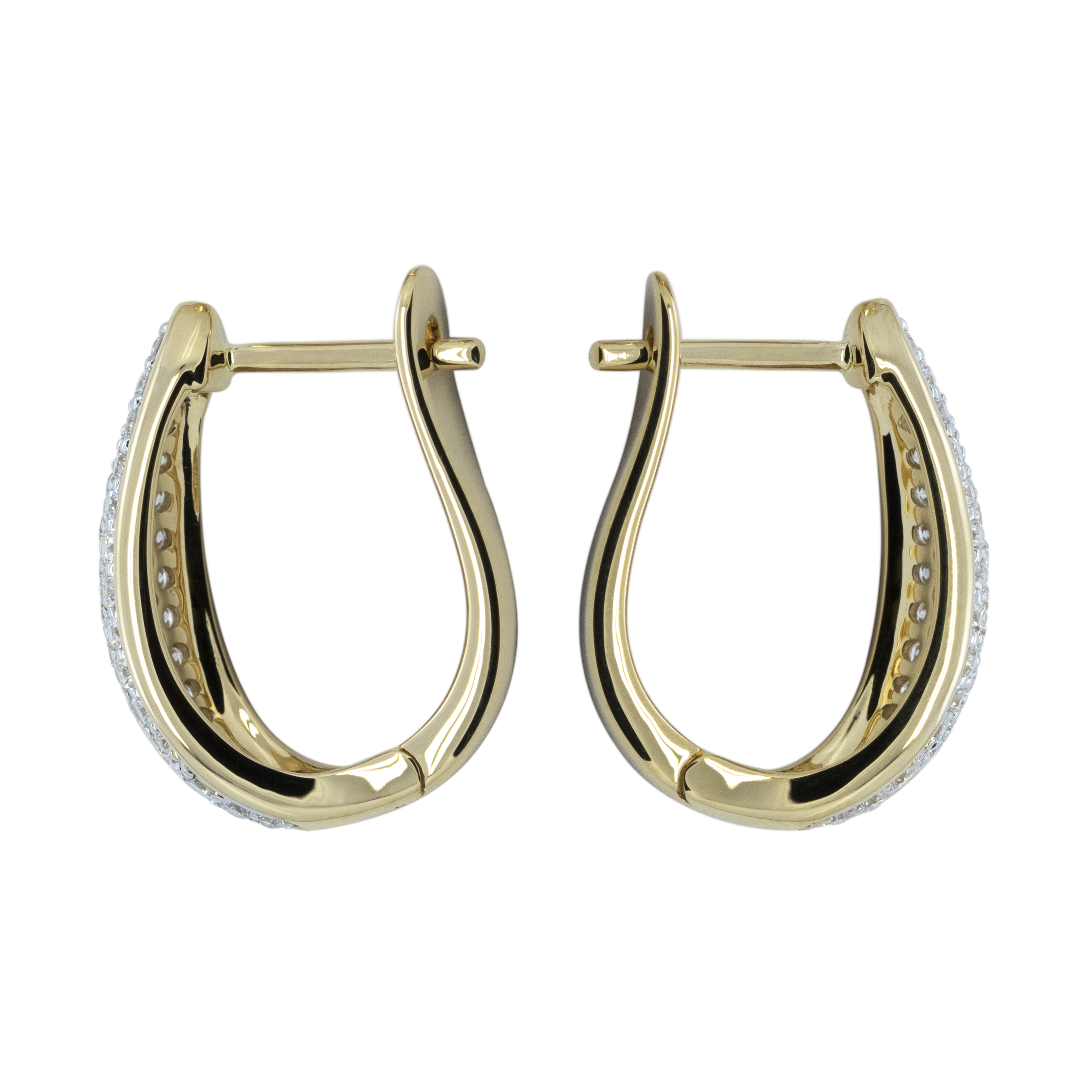 Huggie Pave Earring - Palaces Jewellery