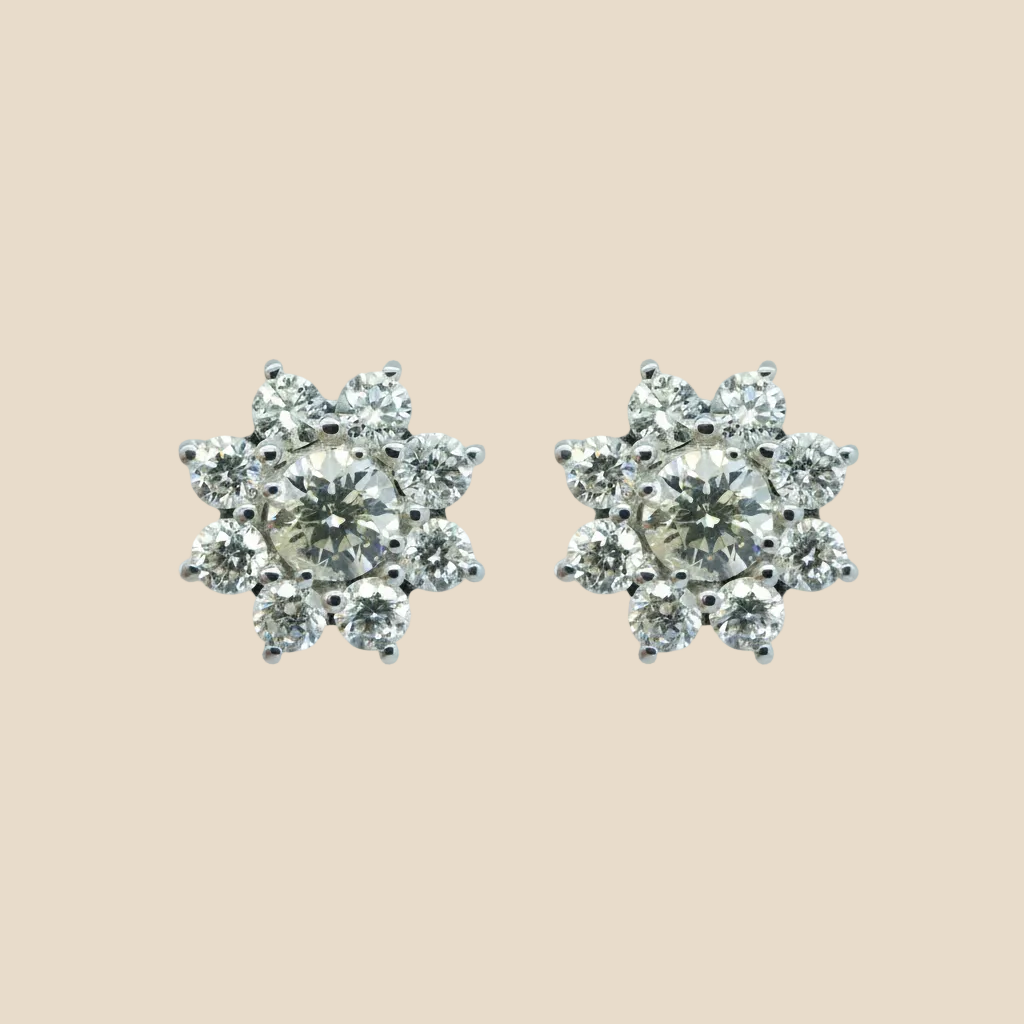 Bloom Cluster Studs - Palaces Jewellery