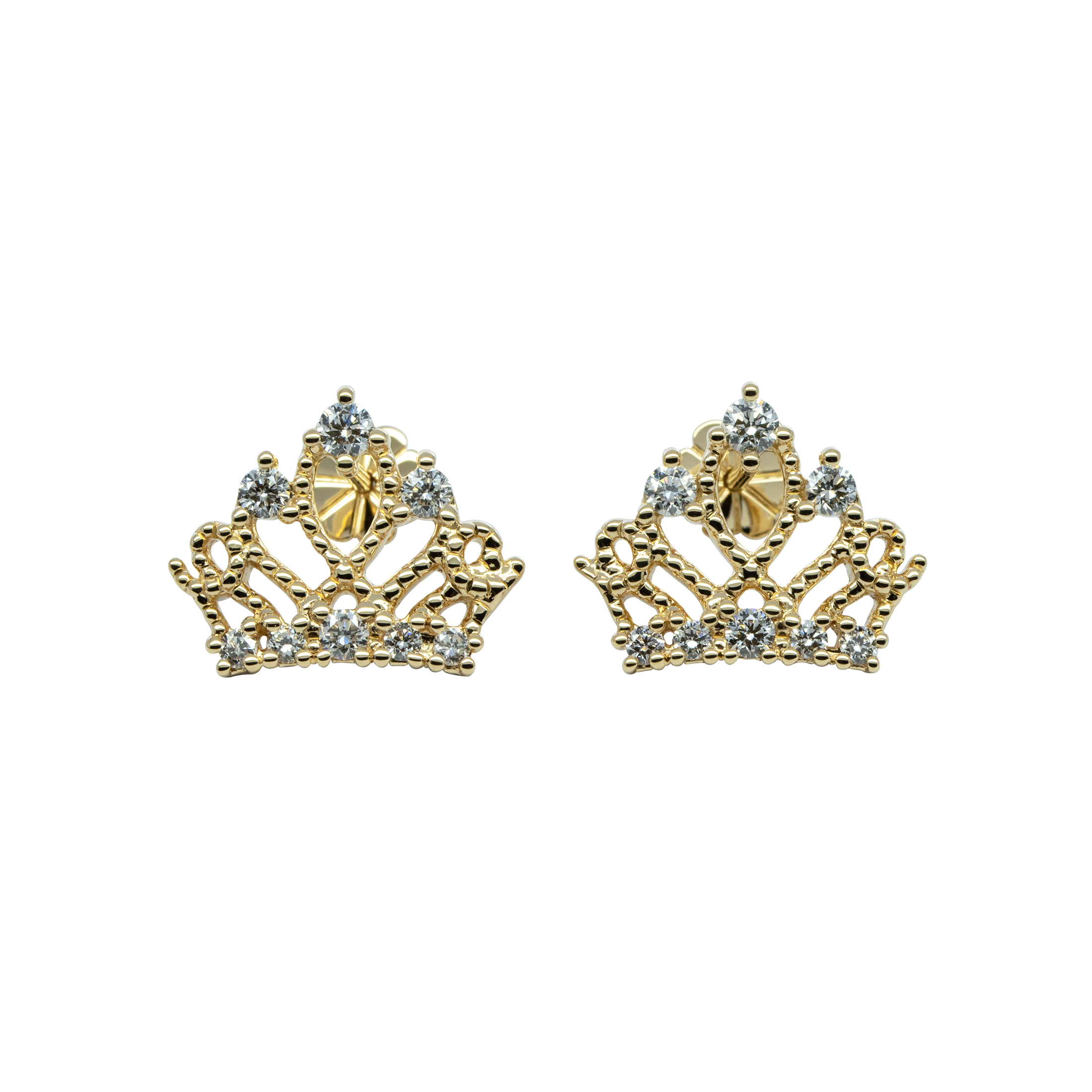 Royal Tiara Studs - Palaces Jewellery
