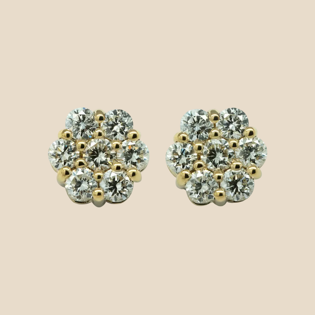 Bloom Diamond Studs - Palaces Jewellery