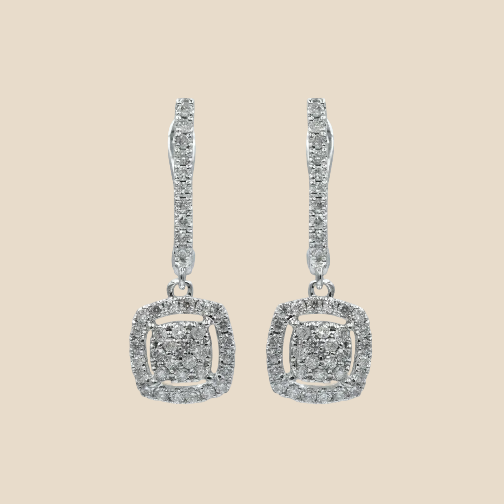 Radiant Cushion Earring - Palaces Jewellery