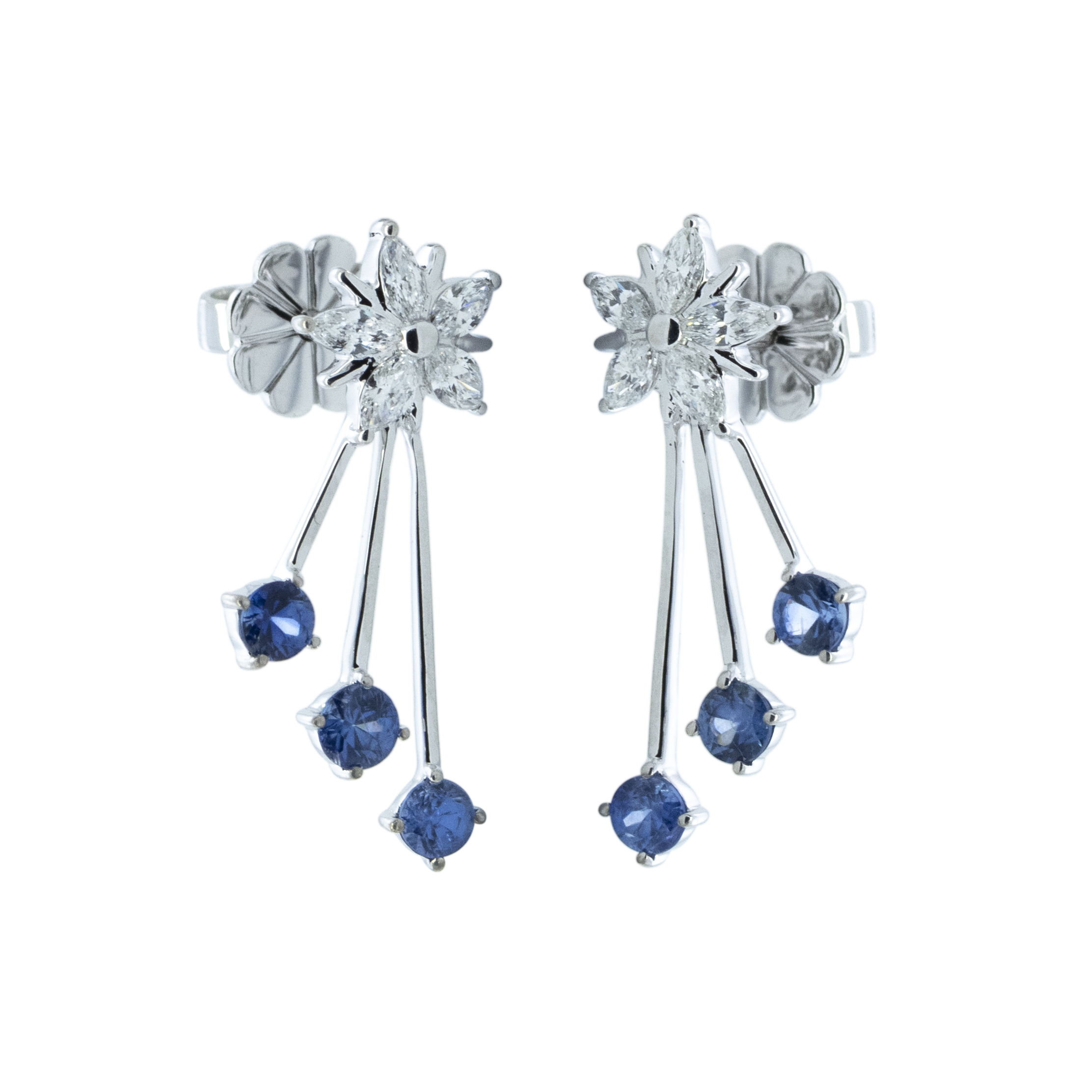 Floral Cascade Earring - Palaces Jewellery