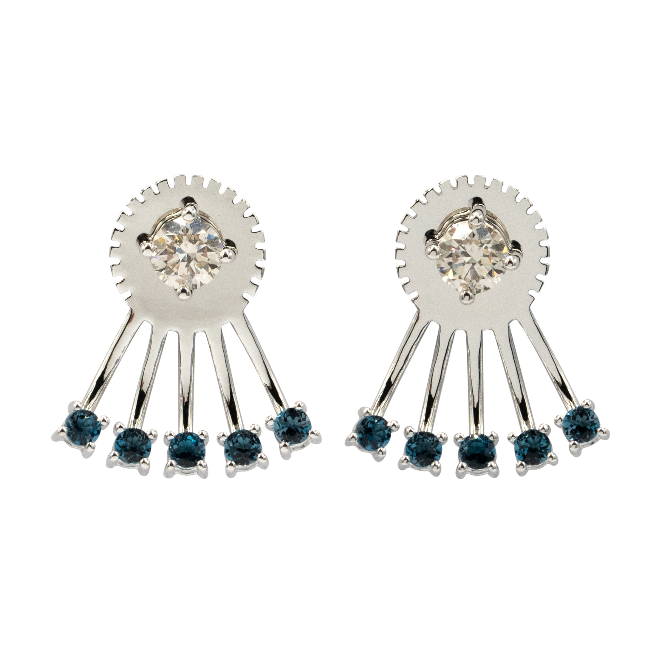 Celestial Fan Earrings - Palaces Jewellery