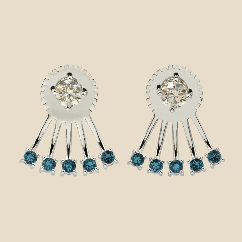Celestial Fan Earrings - Palaces Jewellery