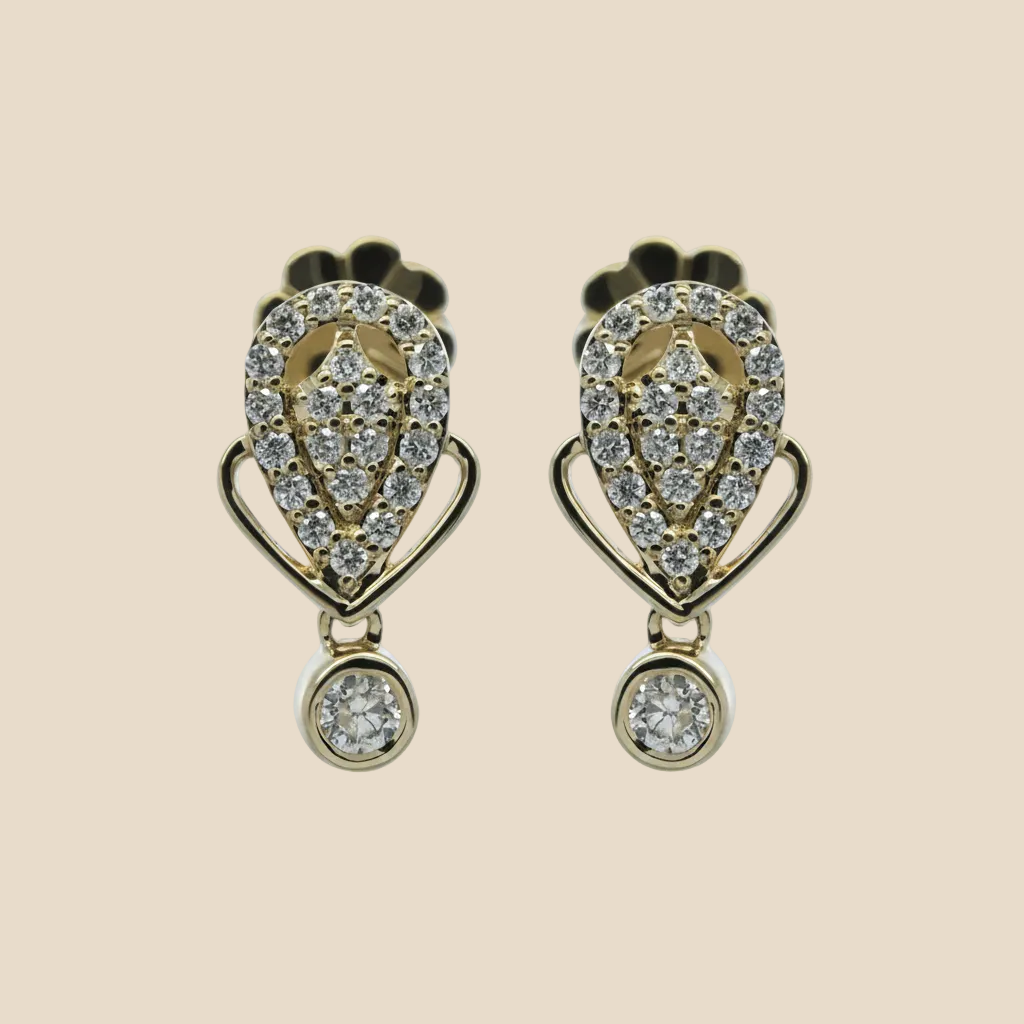 Teardrop Elegance Earring - Palaces Jewellery