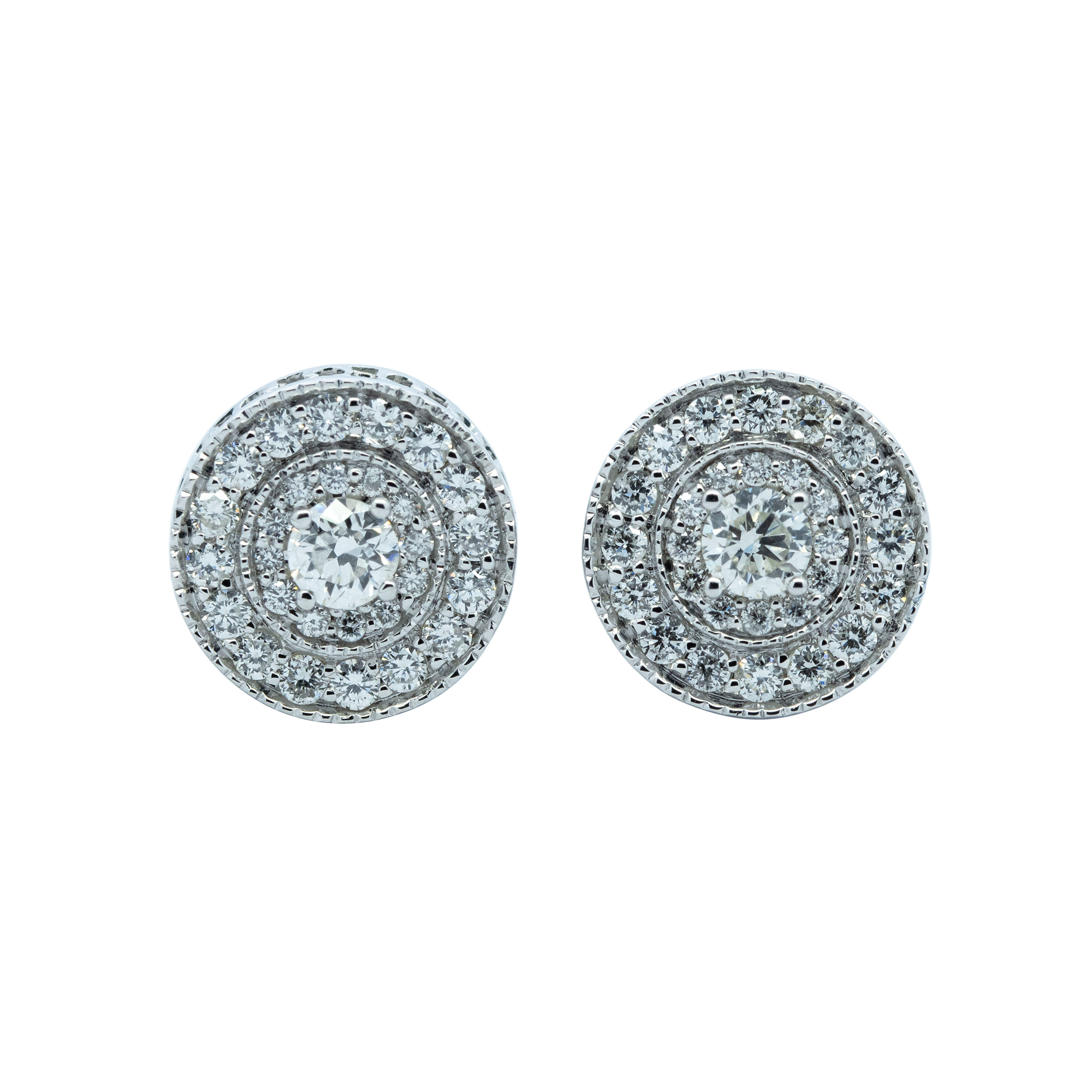 Halo Stud Earrings - Palaces Jewellery