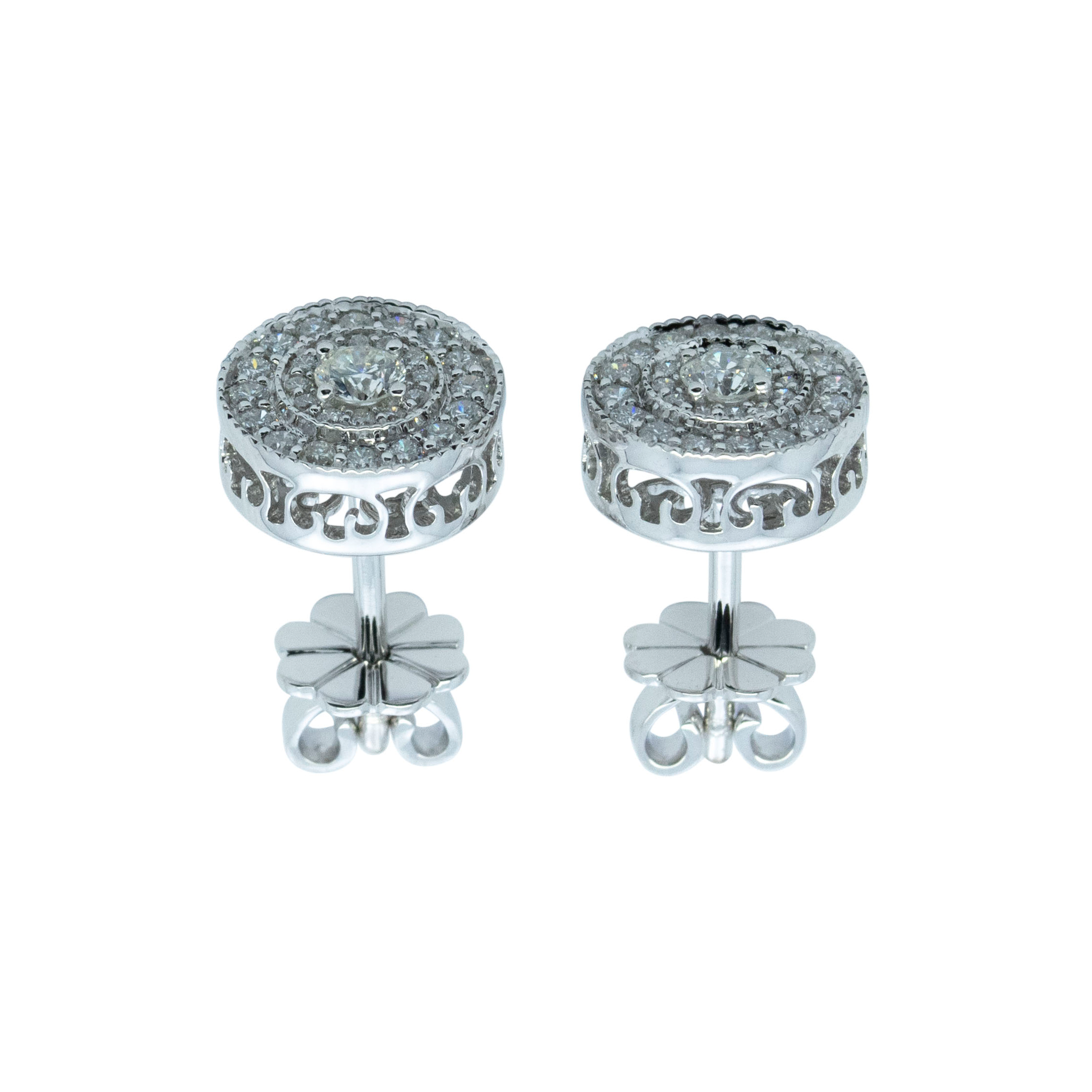 Halo Stud Earrings - Palaces Jewellery