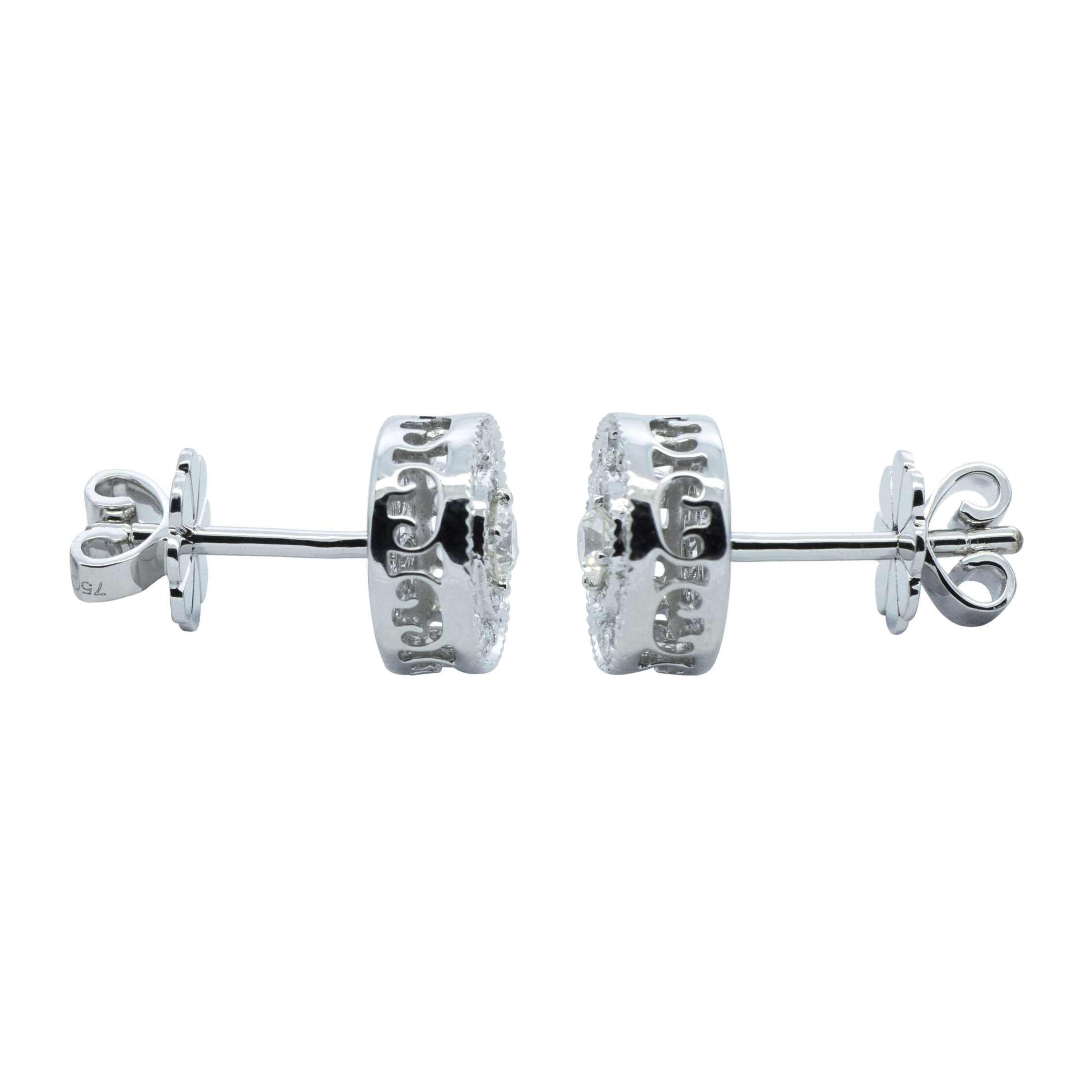 Halo Stud Earrings - Palaces Jewellery