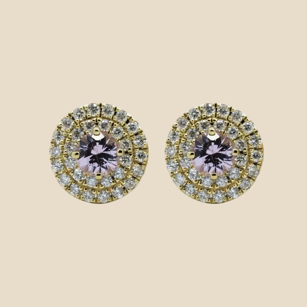 Halo Stud Earring - Palaces Jewellery
