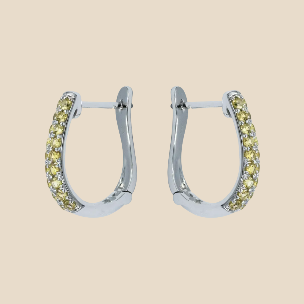 Fancy Pave Earring - Palaces Jewellery