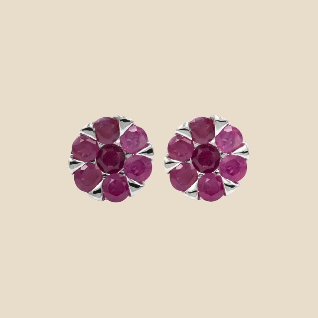 Crimson Ruby Earring - Palaces Jewellery