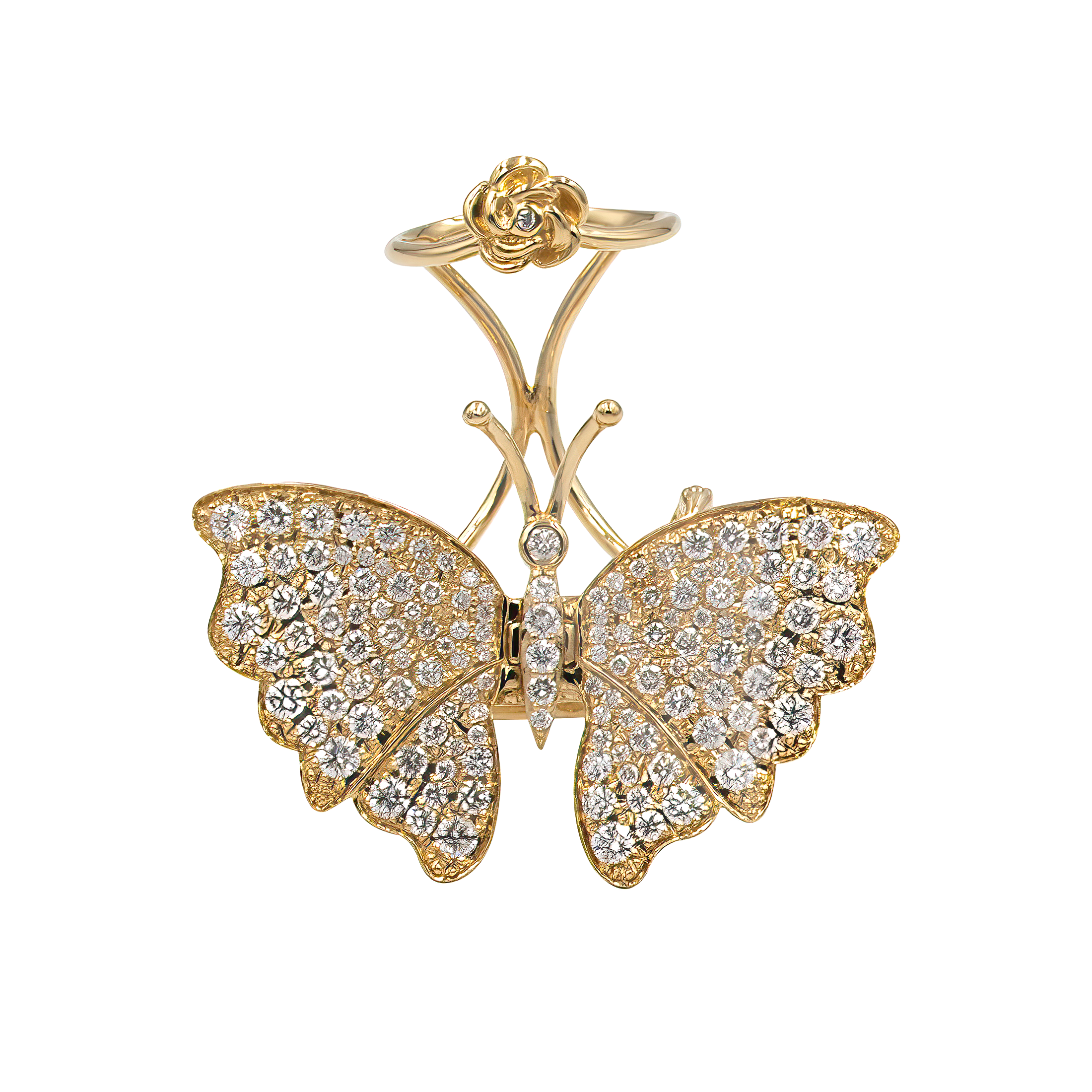 Flutter Butterfly Ring - Palaces Jewellery