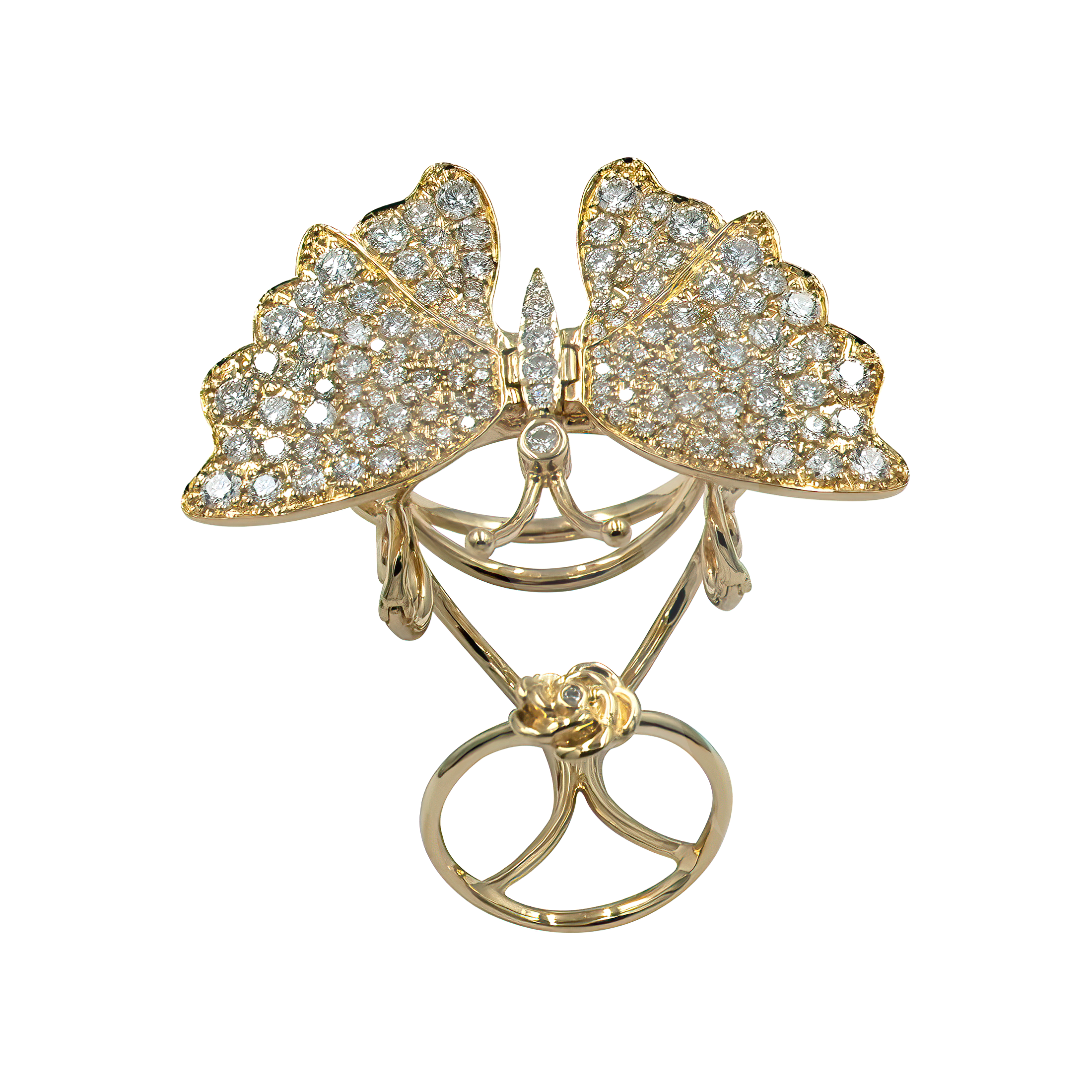 Flutter Butterfly Ring - Palaces Jewellery