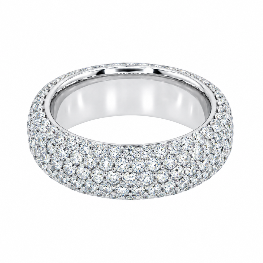 Fascia dell'eternità a forma di conchiglia (Scallop Eternity Band)