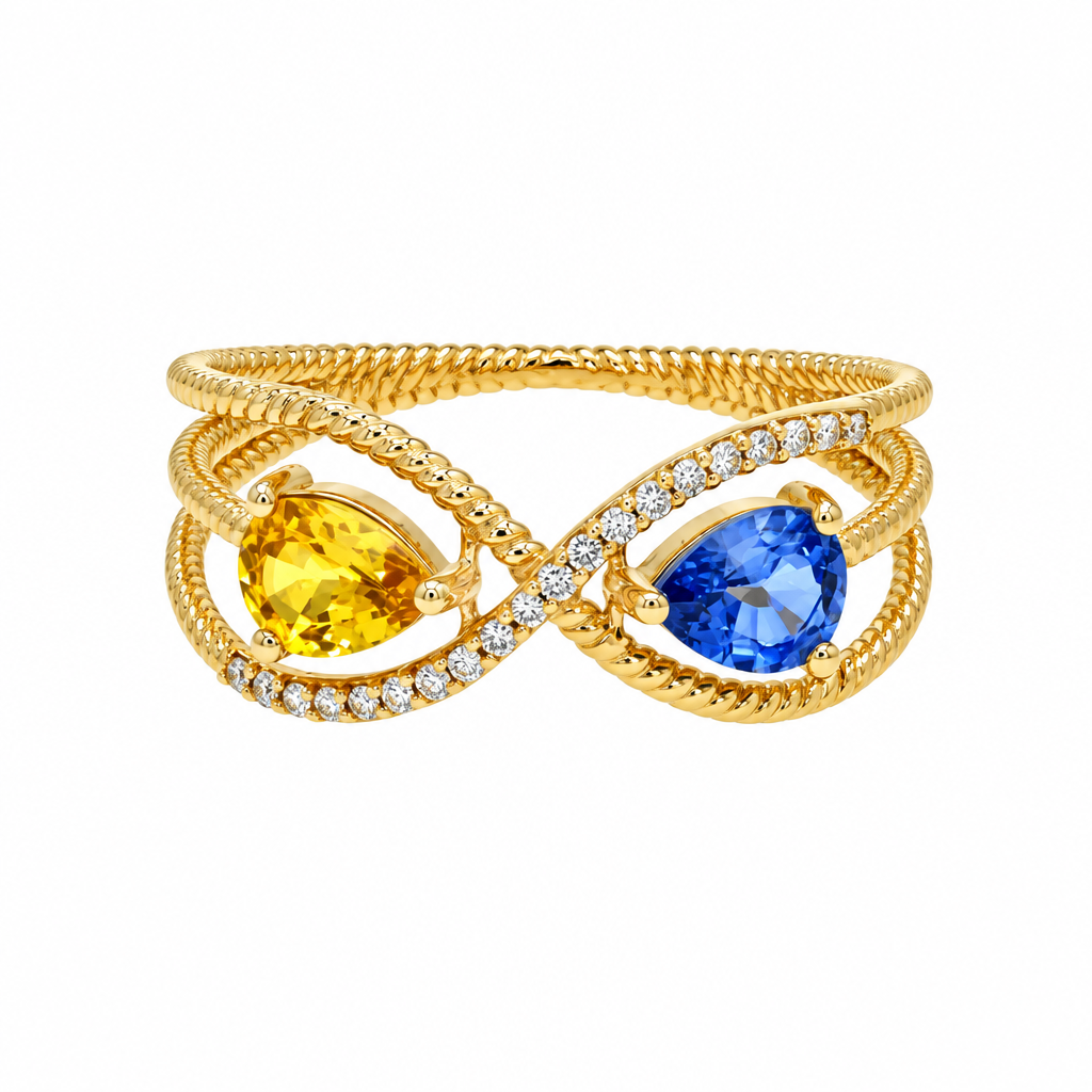 خاتم الياقوت الأنيق (Sapphire Elegance Ring)