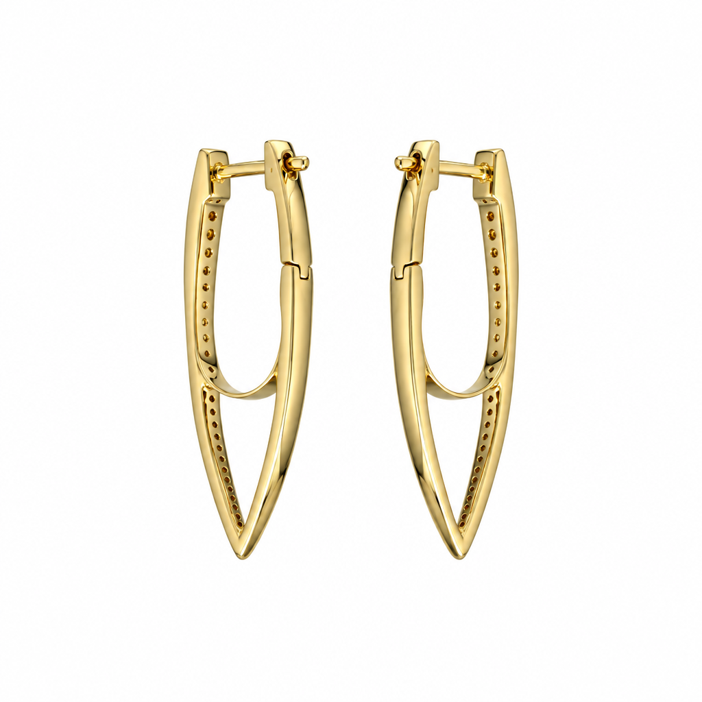 吊坠钻石耳环 (Dangling Diamond Earring)