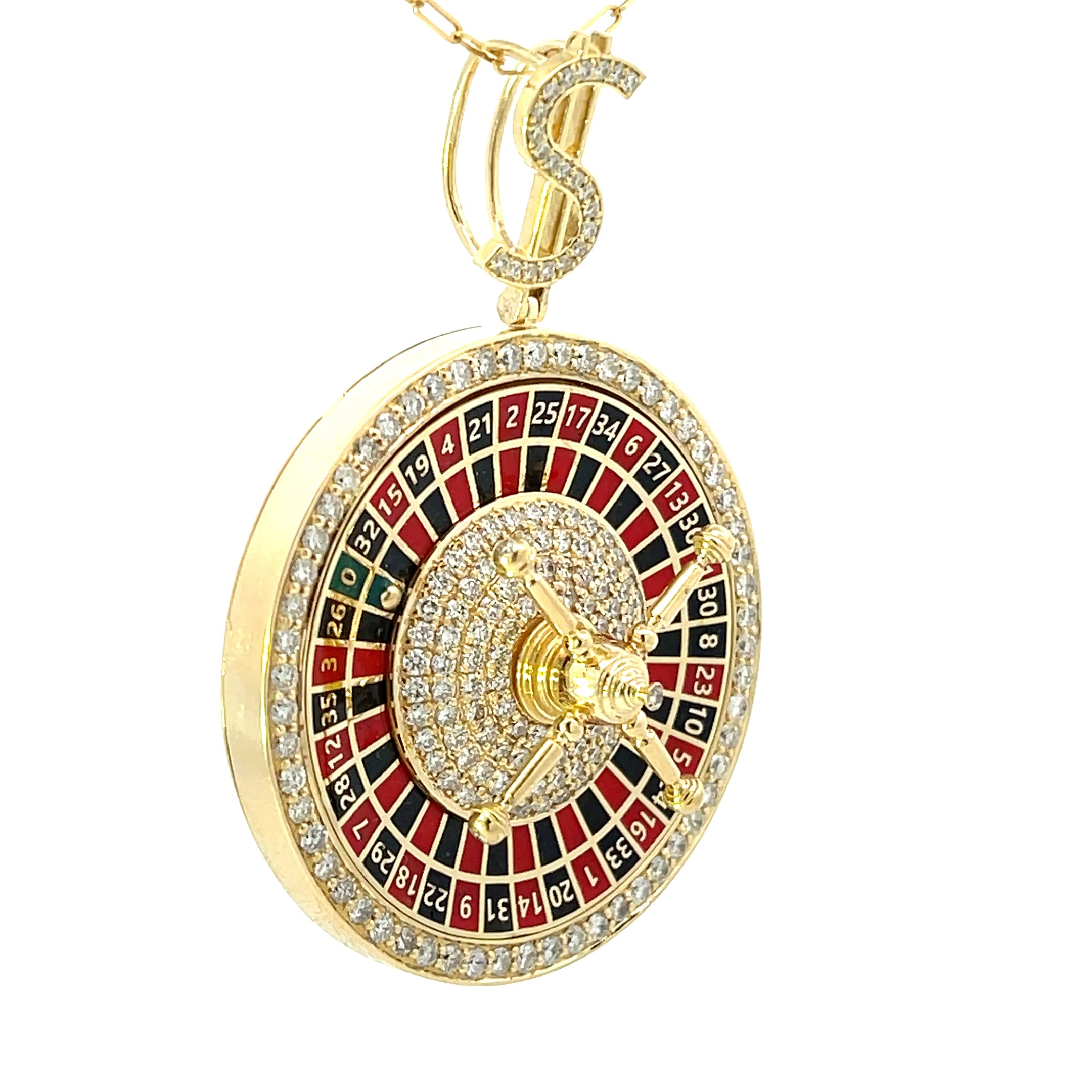 Roulette Diamond Pendant - Palaces Jewellery