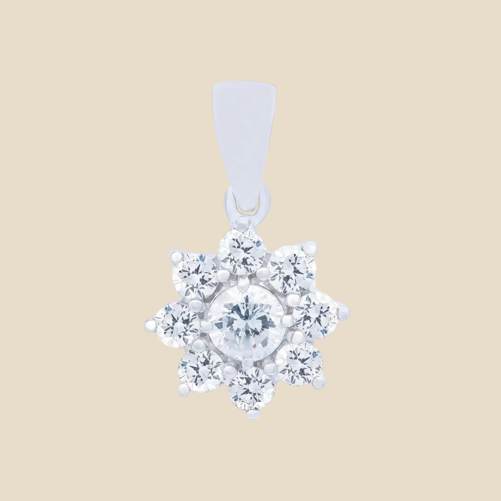 Diamond Cluster Pendant - Palaces Jewellery