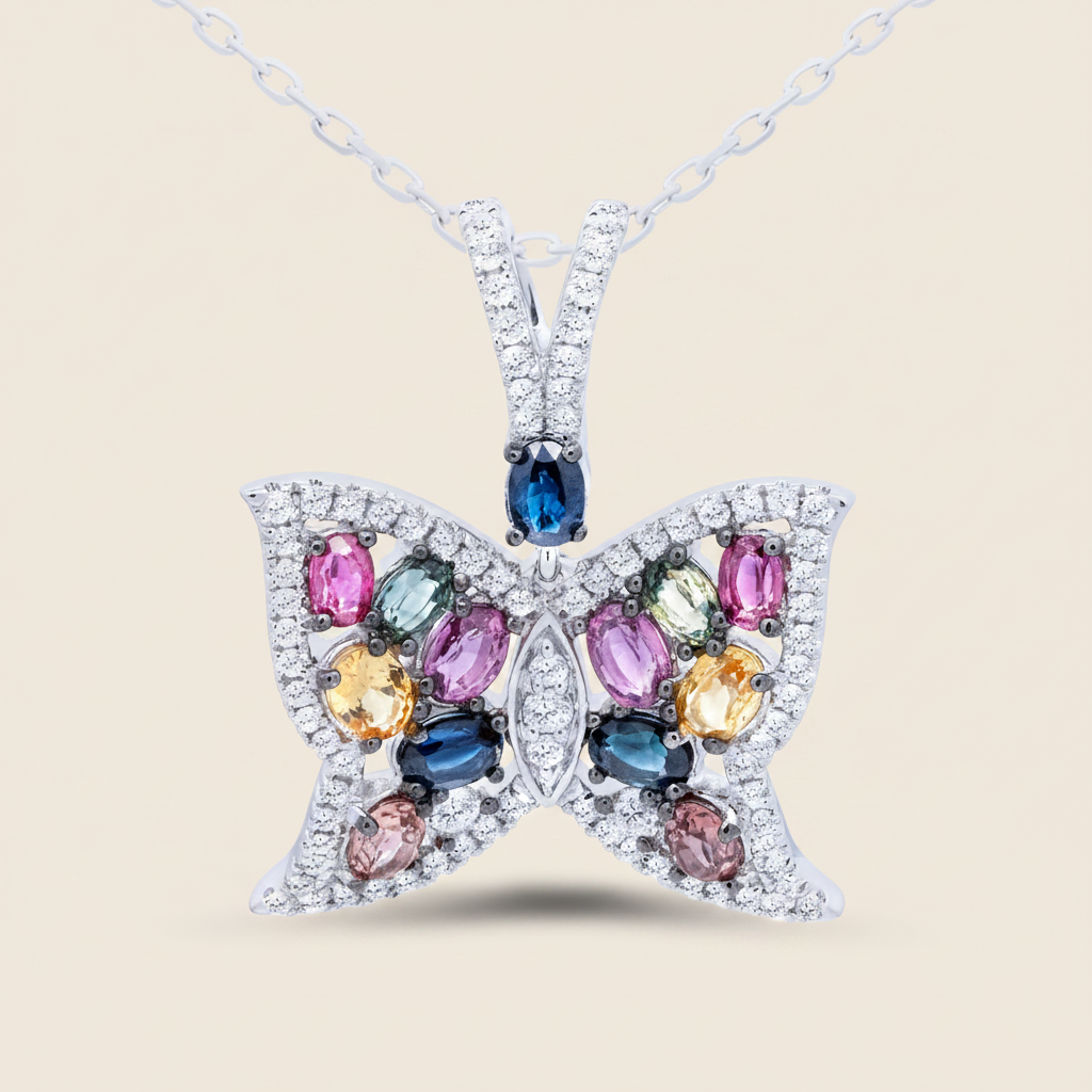 Papillon Radiant Pendant - Palaces Jewellery