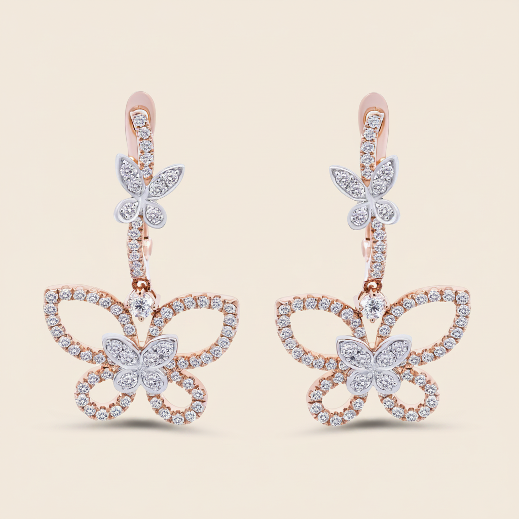 Fluttering Grace Earrings - Palaces Jewellery