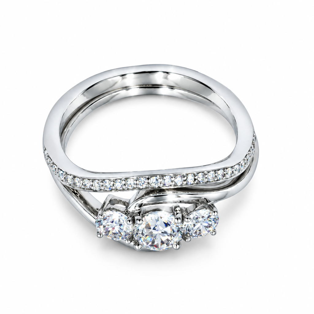 Bague de fiançailles trio (Trio Engagement Ring)