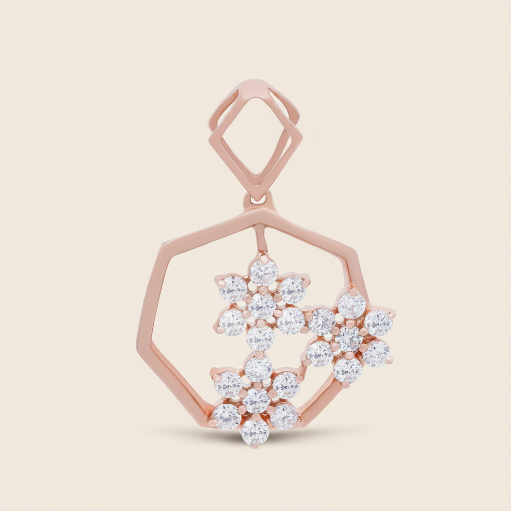 Floral Cluster Pendant - Palaces Jewellery
