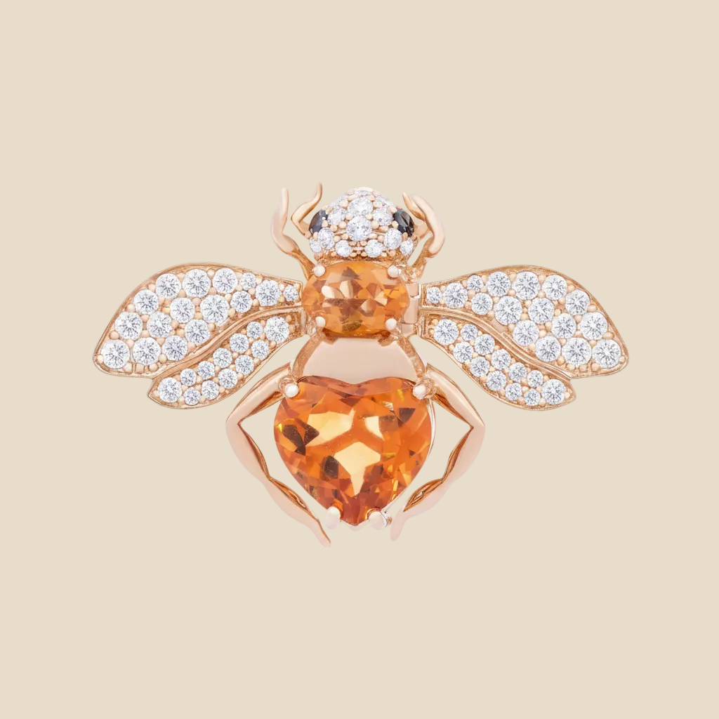 Diamond Bee Pendant - Palaces Jewellery