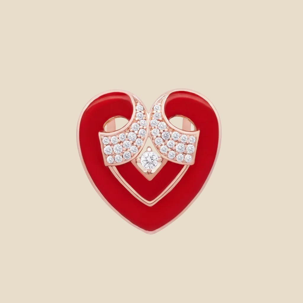 Enamel Heart Pendant - Palaces Jewellery