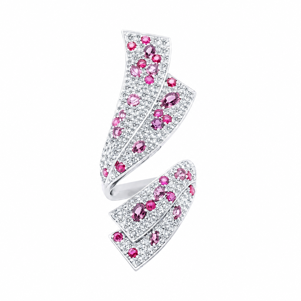 层叠钻石戒指 (Cascade Diamond Ring)