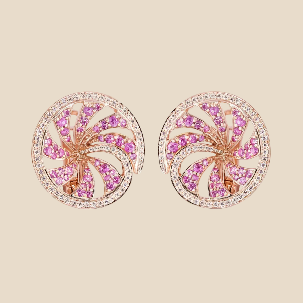 Rose Whirl Earring - Palaces Jewellery