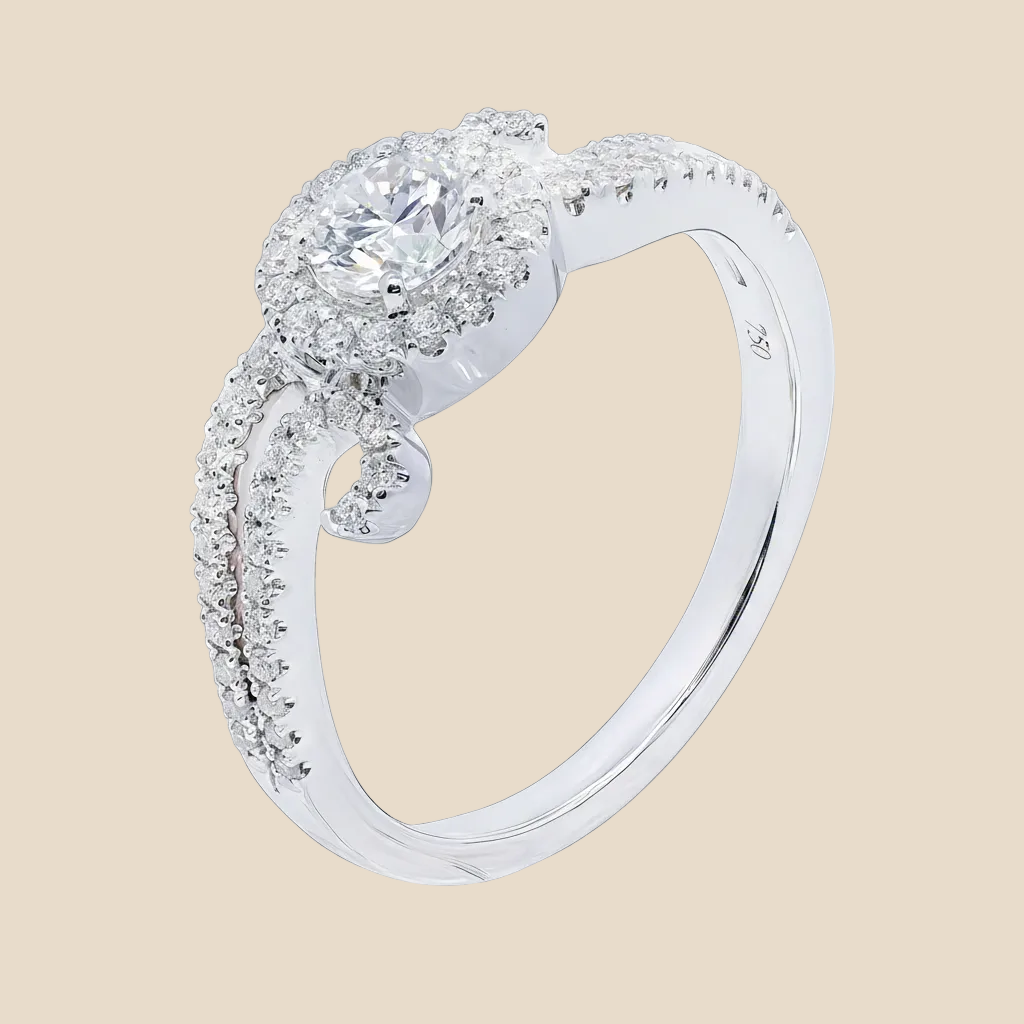Swirl Diamond Ring - Palaces Jewellery