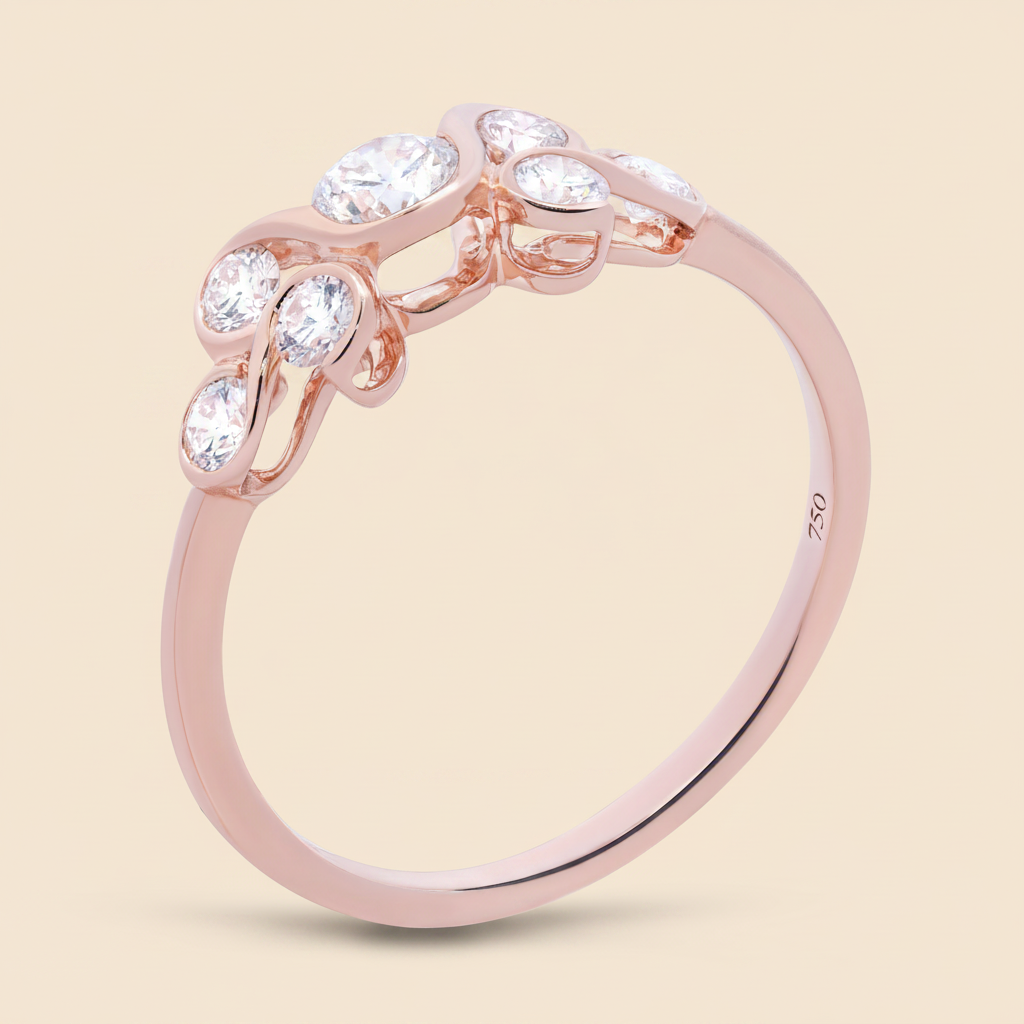 Celeste Wave Ring - Palaces Jewellery