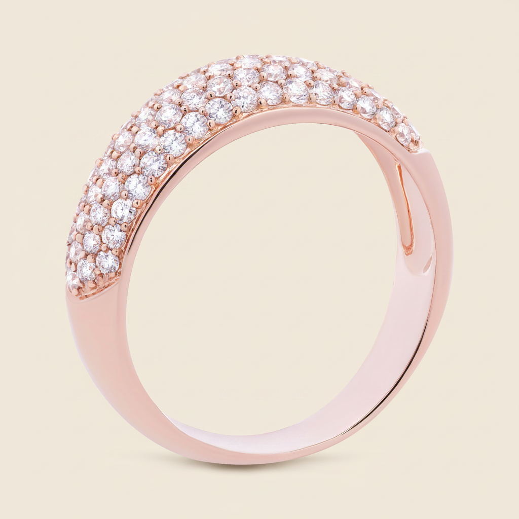 Pave Diamond Band - Palaces Jewellery