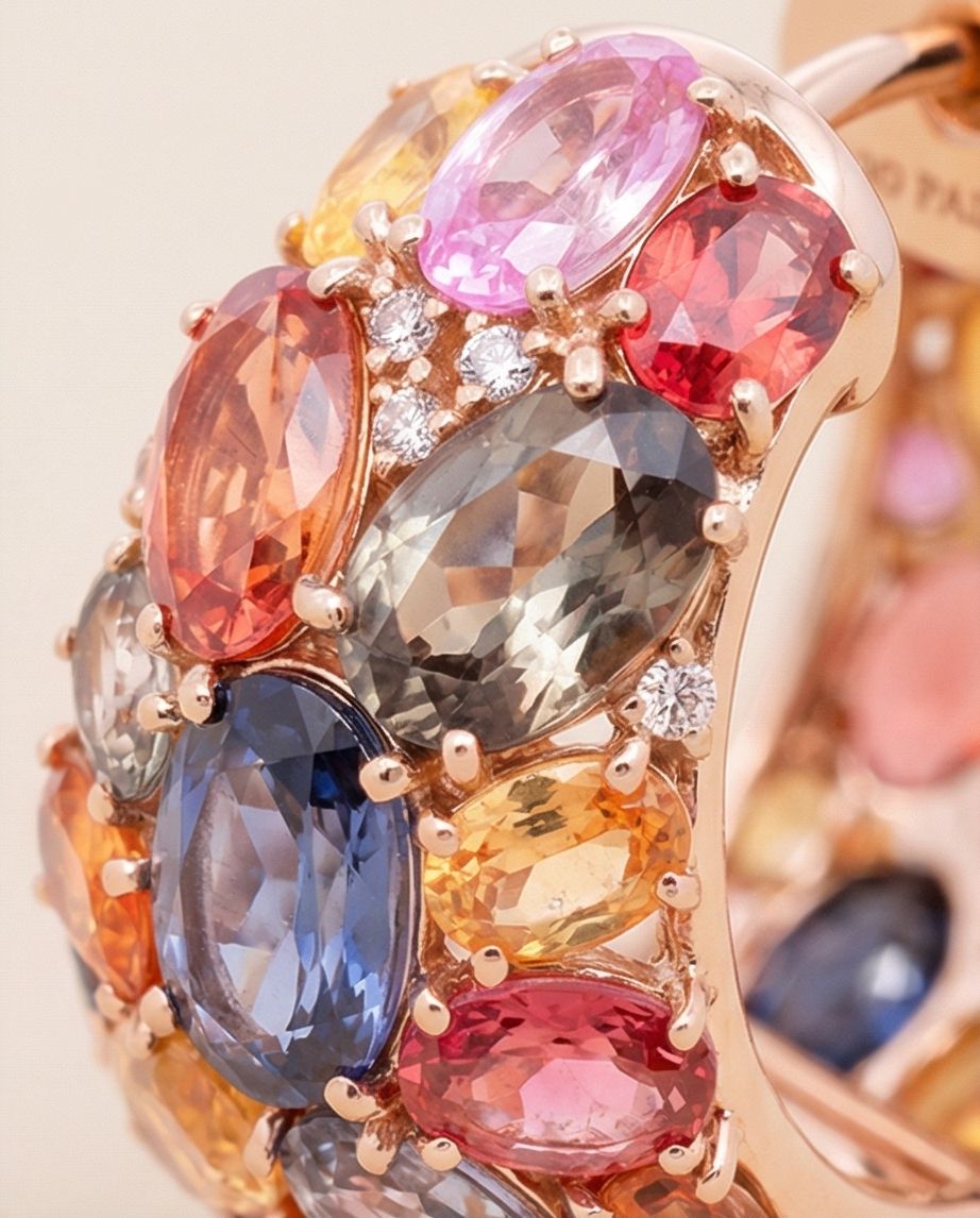 Rainbow Mosaic Earring