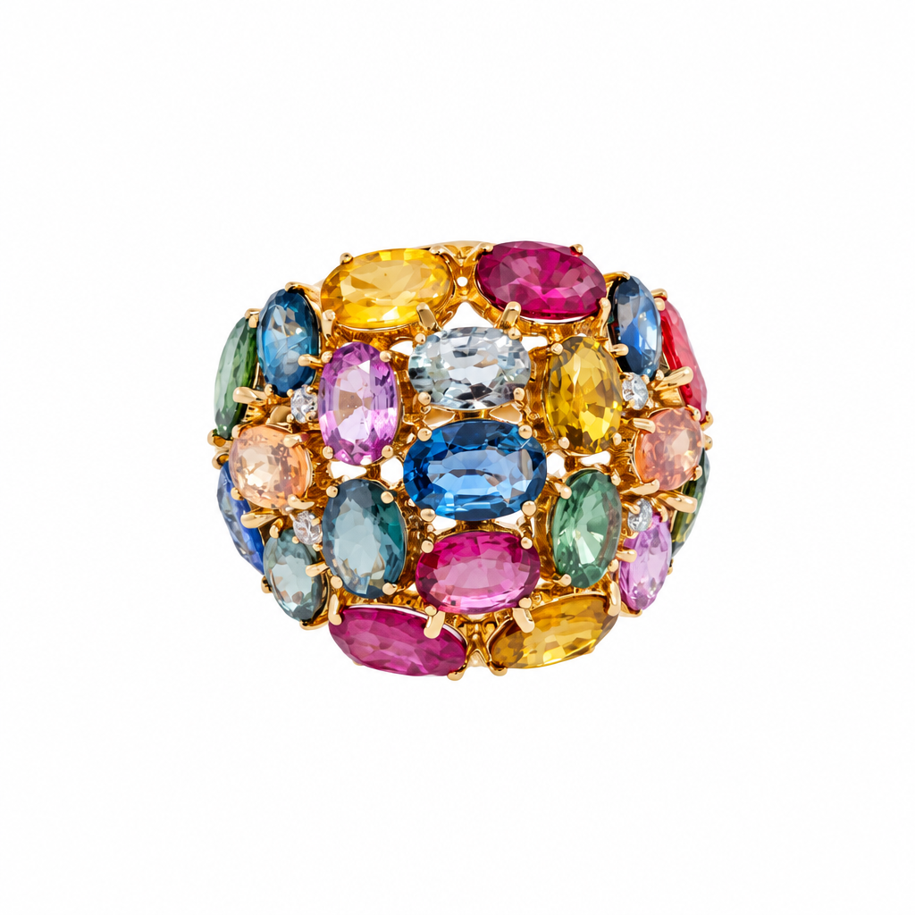 彩虹马赛克戒指 (Rainbow Mosaic Ring)