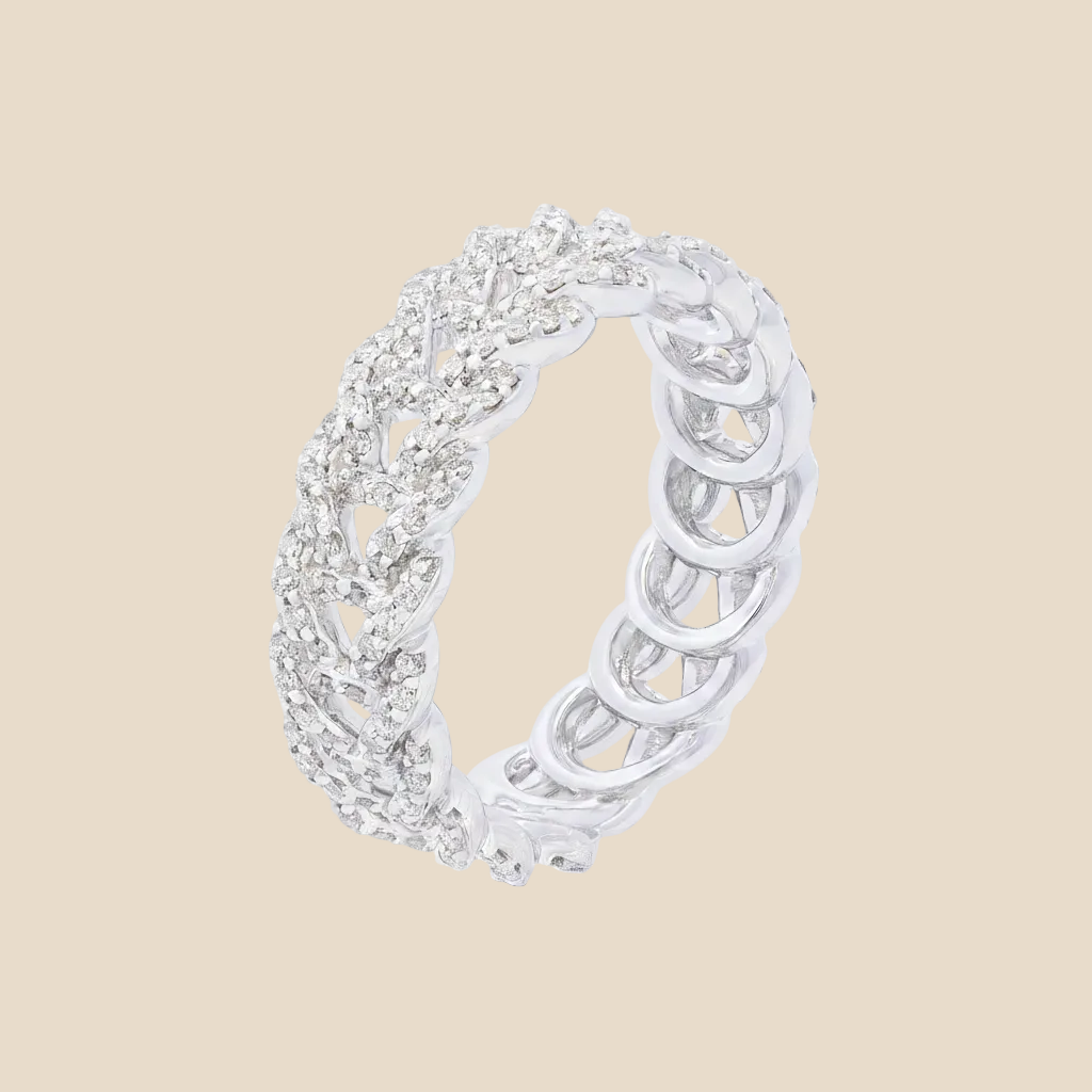 Diamond Link Band - Palaces Jewellery