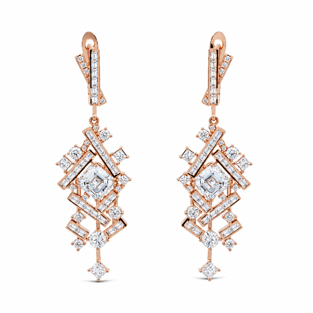 ต่างหูสีแดงเข้มแห่งความสง่างาม (Crimson Elegance Earring)