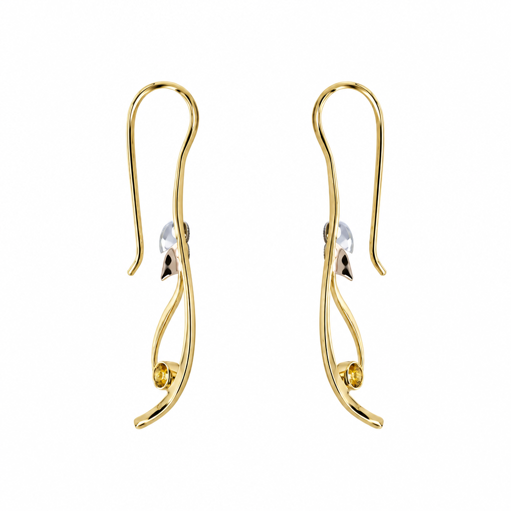 Boucle d'oreille pendante en diamant (Dangling Diamond Earring)