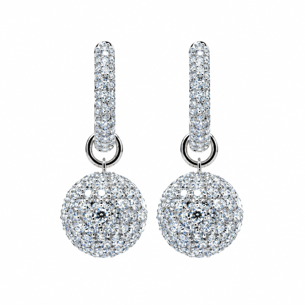 ต่างหูเพชรห้อย (Dangling Diamond Earring)