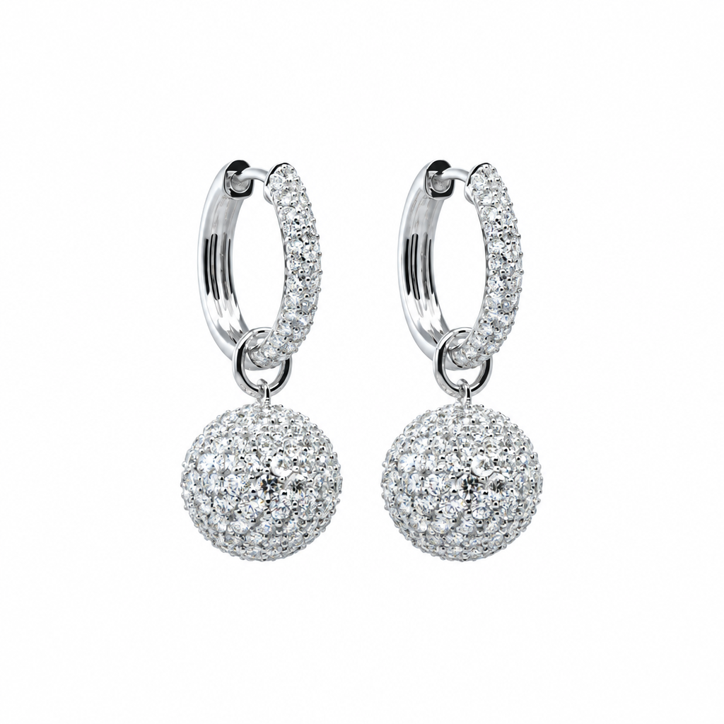 ต่างหูเพชรห้อย (Dangling Diamond Earring)