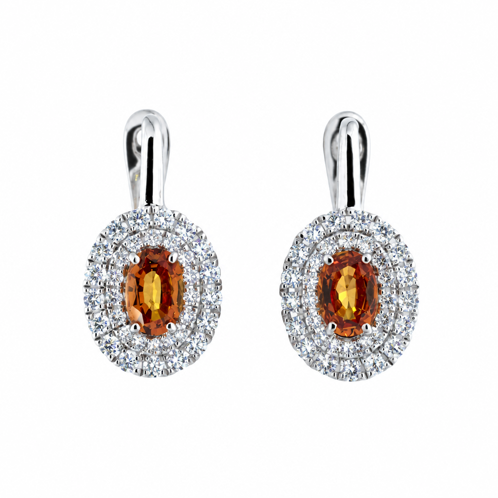 钻石英式锁耳环 (Diamond English Lock Earring)