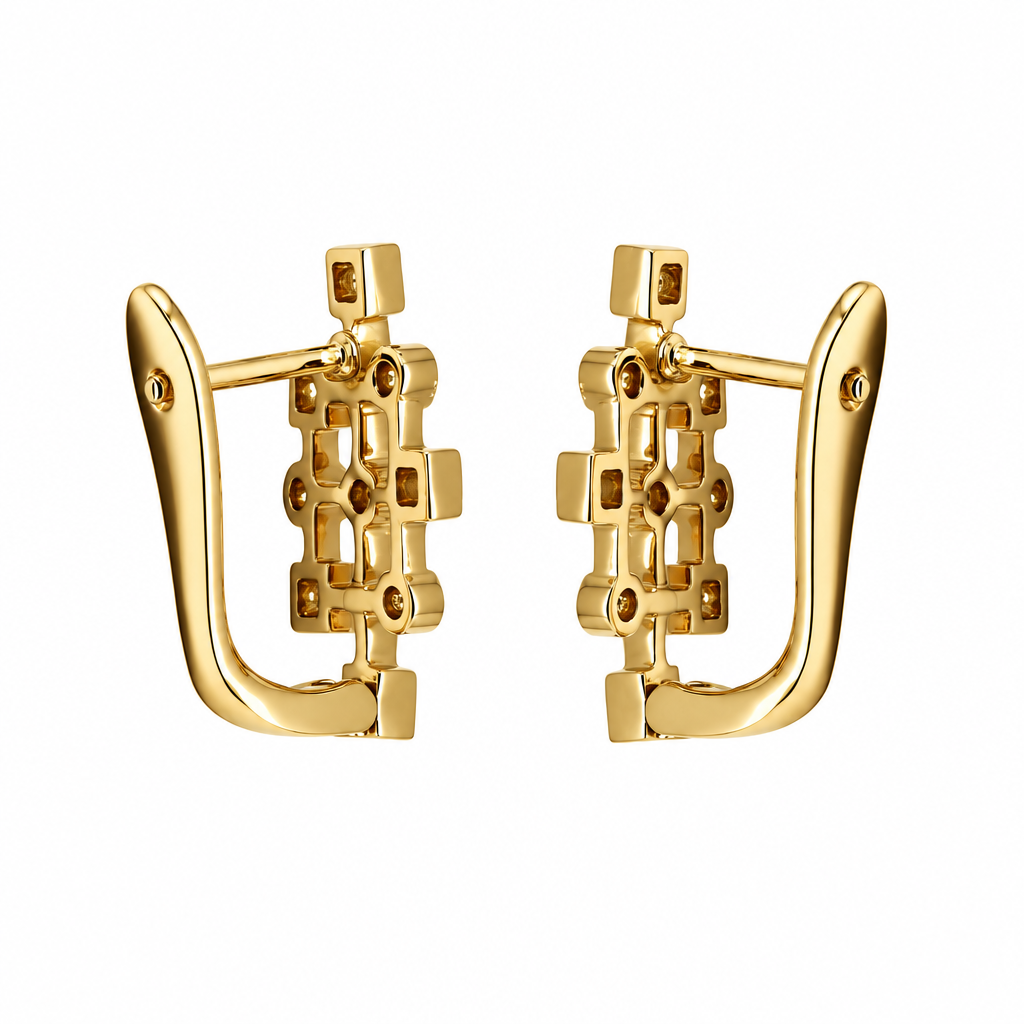 ต่างหูเพชรล็อคอังกฤษ (Diamond English Lock Earring)