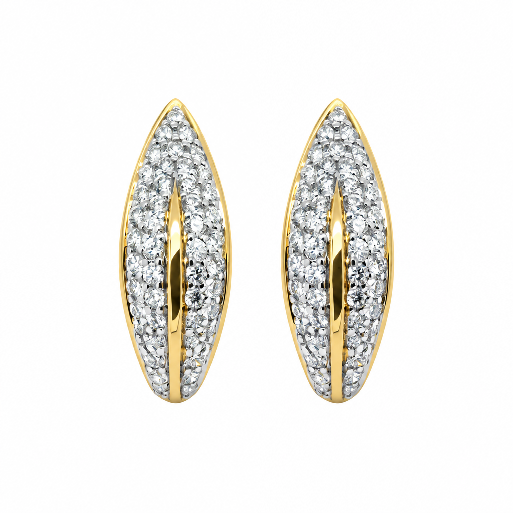 قرط ألماس إنجليزي بقفل (Diamond English Lock Earring)