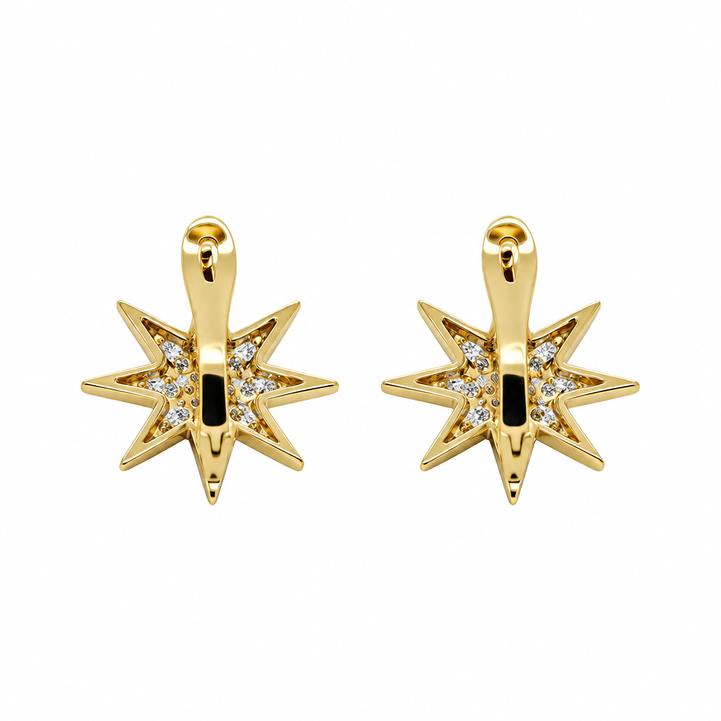 ダイヤモンド イングリッシュ ロック イヤリング (Diamond English Lock Earring)