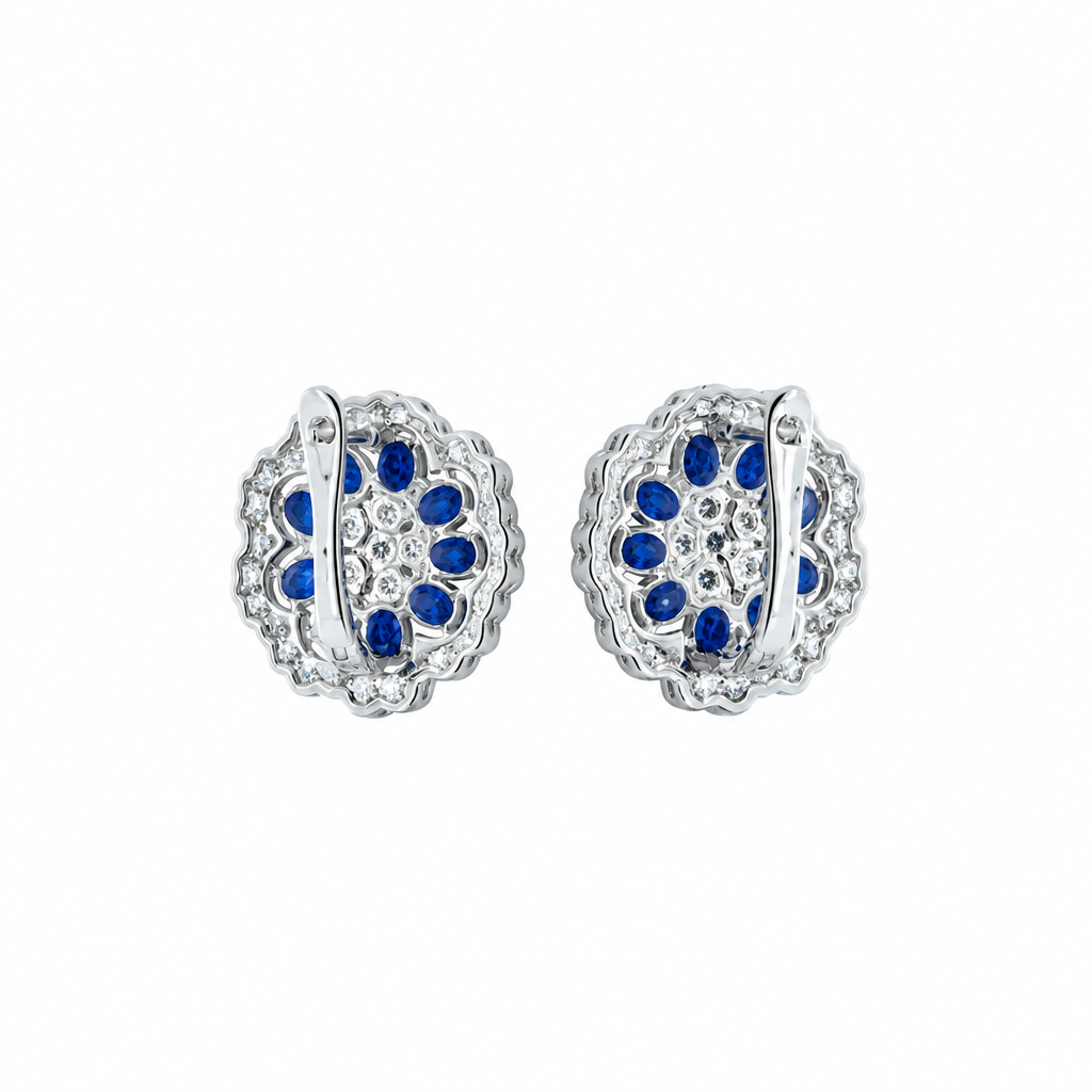 ડાયમંડ ઇંગ્લિશ લોક ઇયરિંગ (Diamond English Lock Earring)