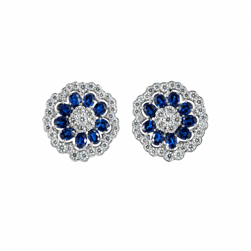 ડાયમંડ ઇંગ્લિશ લોક ઇયરિંગ (Diamond English Lock Earring)