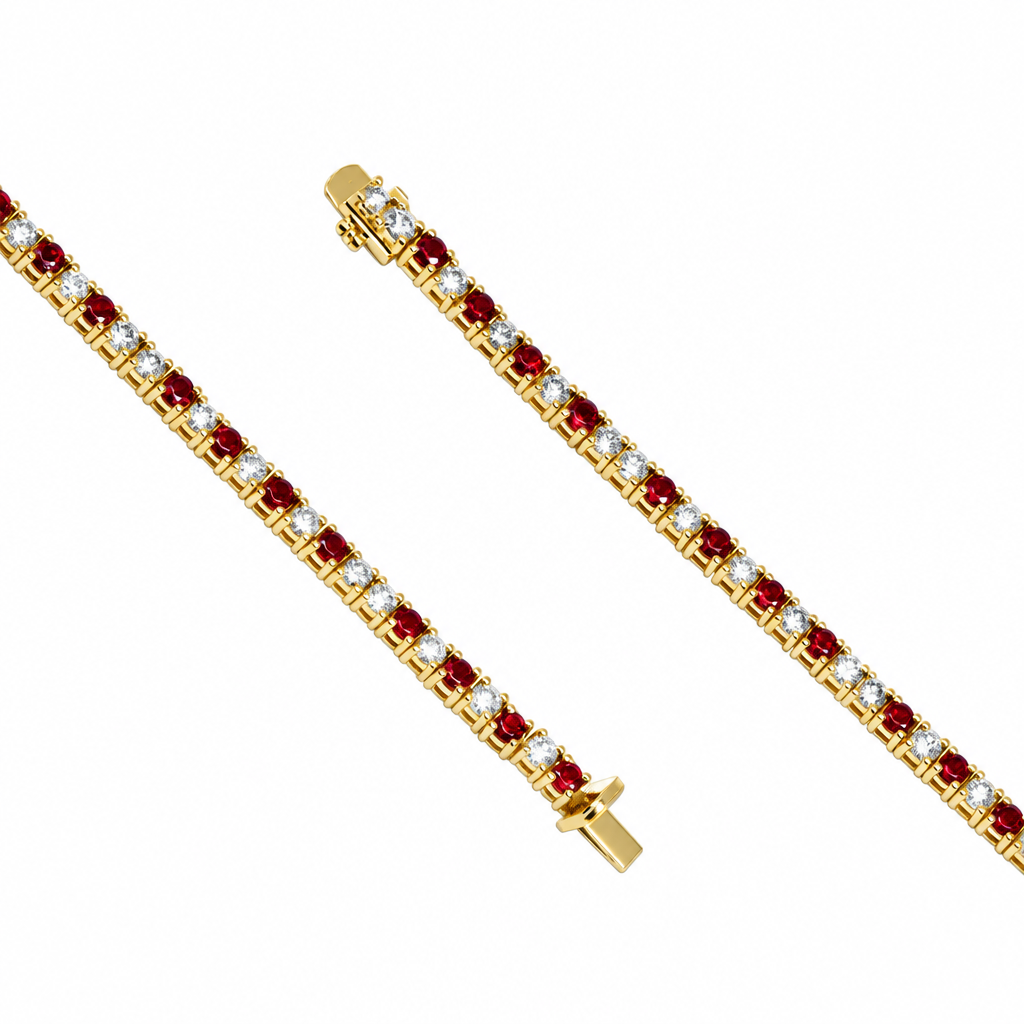 Bracelet de tennis en grenat (Garnet Tennis Bracelet)